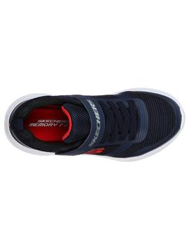 Zapatilla Skechers Bounder Zallow Marino  Niño