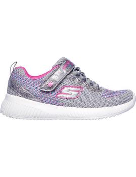 Zapatilla Skechers Bobs Glitter Madness Gris Niña