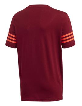 Camiseta Adidas Originals Outline Granate  Jr