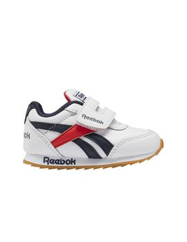 Zapatillas Reebok Royal CLJog2 Bco/Mno/Rojo Niño/a