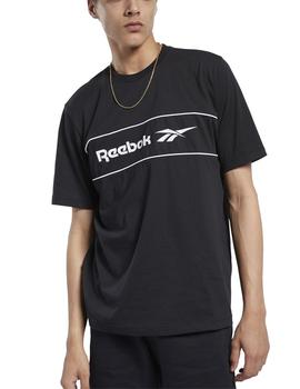 Camiseta Reebok Classics Linear Negro Para Hombre