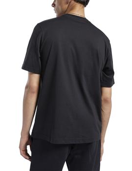 Camiseta Reebok Classics Linear Negro Para Hombre