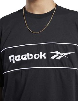 Camiseta Reebok Classics Linear Negro Para Hombre