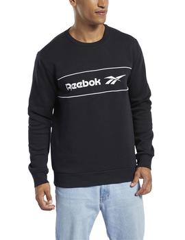 Sudadera Reebok Classics Linear Negro Para Hombre