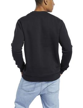 Sudadera Reebok Classics Linear Negro Para Hombre