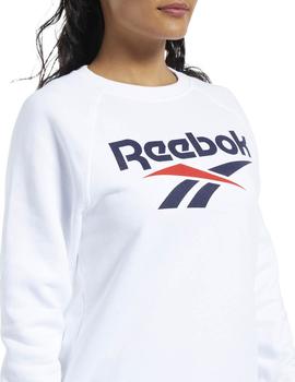 Sudadera Reebok Classics Vector Blanco Para Mujer