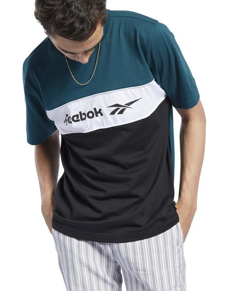 Camiseta Reebok Classics Linear Verde Para Hombre