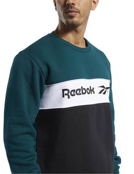 Sudadera Reebok Classics Linear Verde Para Hombre