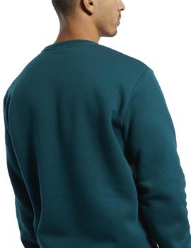 Sudadera Reebok Classics Linear Verde Para Hombre