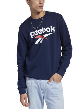 Sudadera Reebok Classics Vector Marino Para Hombre