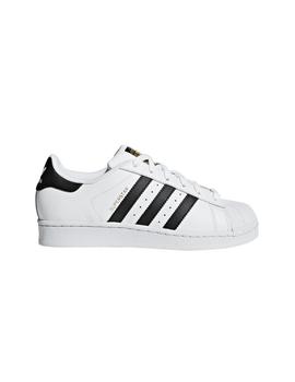 Zapatilla Superstar J Blanco/Negro