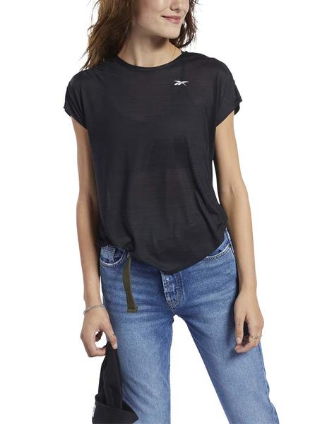 camisetas reebok mujer negro