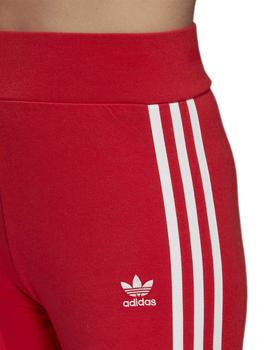 Leggings Adidas 3-Stripes Rojo Para Mujer