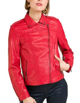 Cazadora piel Naf Naf Cimple Rojo Para Mujer