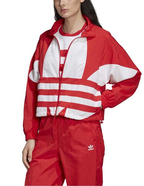 Chaqueta Adidas Logo Rojo Para Mujer