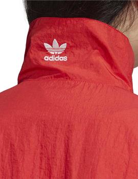 Chaqueta Adidas Large Logo Rojo Para Mujer