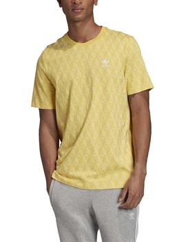 Camiseta Adidas Mono AOP Amarillo Para Hombre