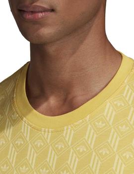 Camiseta Adidas Mono AOP Amarillo Para Hombre