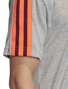Camiseta Adidas M AAC Gris/Naranja Para Hombre