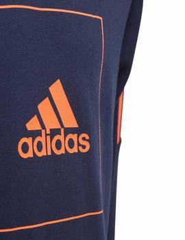 Sudadera Adidas JB A AAC Marino/Naranja Para Niño