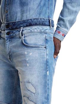 Pantalon corto Desigual Azriel Denim Para Hombre