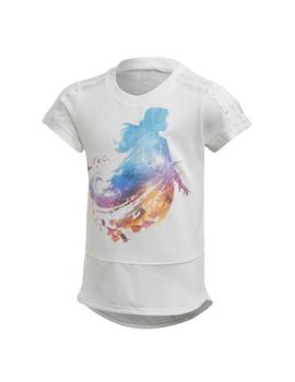 Camiseta Adidas LG DY Frozen Blanco Para Niña