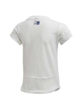 Camiseta Adidas LG DY Frozen Blanco Para Niña