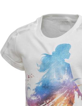 Camiseta Adidas LG DY Frozen Blanco Para Niña