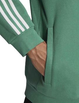 Sudadera Adidas 3-Stripes Verde Para Hombre