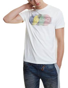 Camiseta Desigual Karamat Blanco Para Hombre