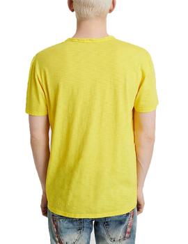 Camiseta Desigual Maxim Amarillo Para Hombre