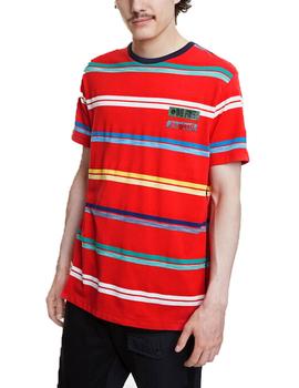 Camiseta Desigual Leon Rojo Para Hombre