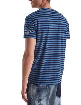 Camiseta Desigual Kirk Marino/Azul Para Hombre