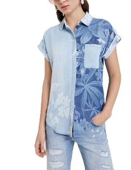 Camisa Desigual Bluewai Denim Para Mujer