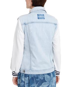 Cazadora Desigual Couri Denim/Blanco Para Mujer