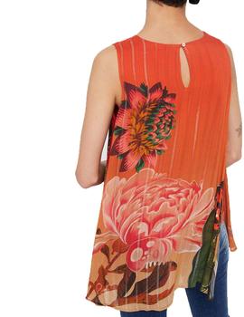 Blusa Desigual Rosalind Naranja/Multic Para Mujer