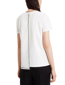 Camiseta Desigual Seryll Blanco Para Mujer