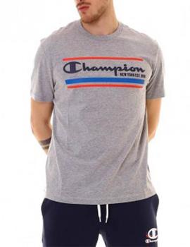 Camiseta Champion cuello caja Gris Para Hombre