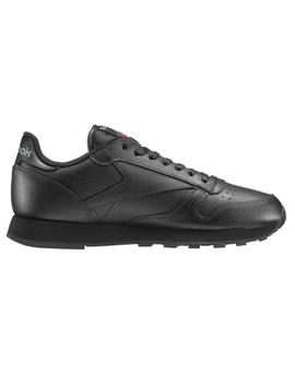 Zapatilla Reebok Classic Leather Negra Para Hombre