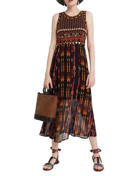 Vestido Desigual Sidney Multicolor Para Mujer