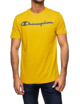 Camiseta Champion cuello caja Amarillo Para Hombre