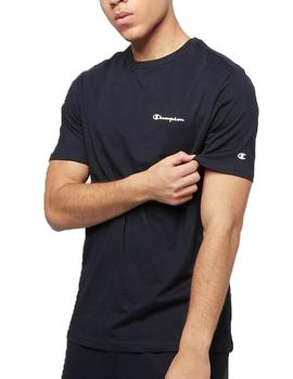 Camiseta Champion cuello caja Marino Para Hombre