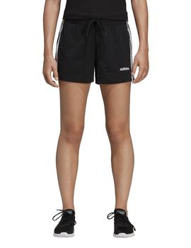 Short Adidas W E 3S Negro/Blanco Para Mujer