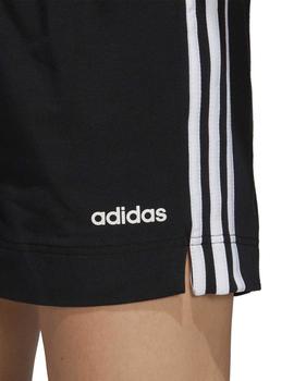 Short Adidas W E 3S Negro/Blanco Para Mujer