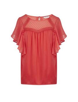 Blusa Naf Naf Lagarden  Rojo Para Mujer