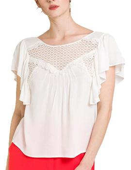 Blusa Naf Naf H-Belle C1 Crudo Para Mujer