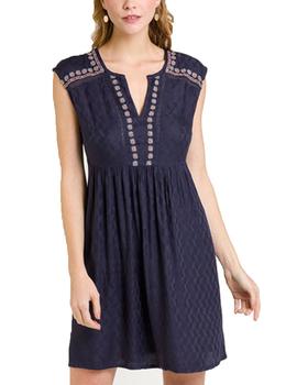 Vestido Naf Naf Losange R1 Marino Para Mujer