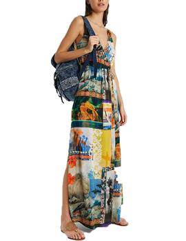 Vestido Desigual Hawai Multicolor Para Mujer