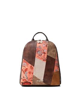 Mochila Desigual Japan Patch Nazca Mini Marron