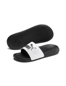 Chancla Puma Popcat 20 Jr Blanco-Negro